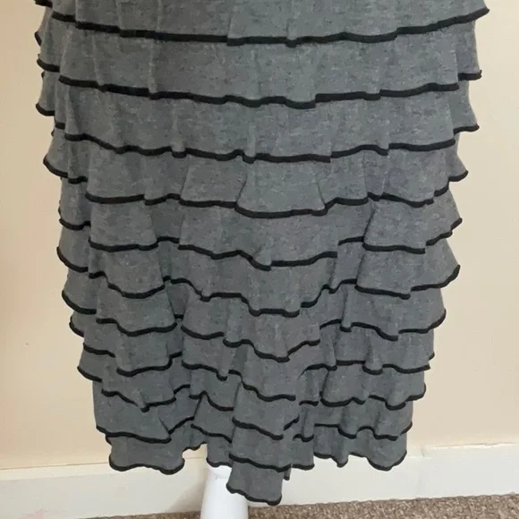 Weston Wear Black and Gray Layered Ruffle Dress - Picture 2 of 10
